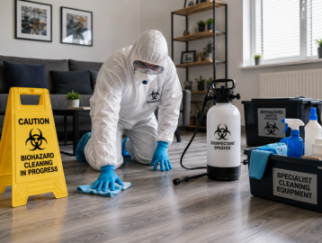 Professional biohazard and trauma cleaning service UK